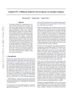 Guided-TTS: A Diffusion Model for Text-to-Speech via Classifier Guidance