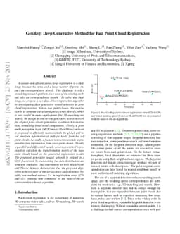 GenReg: Deep Generative Method for Fast Point Cloud Registration