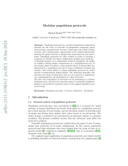 Modular population protocols