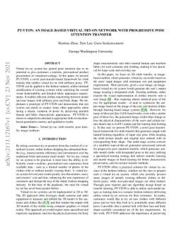 PT-VTON: an Image-Based Virtual Try-On Network with Progressive Pose
  Attention Transfer