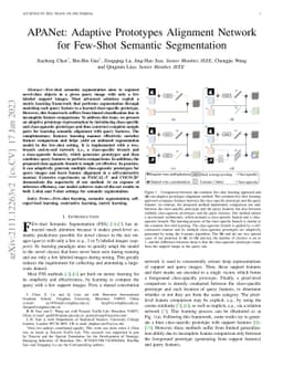 APANet: Adaptive Prototypes Alignment Network for Few-Shot Semantic
  Segmentation