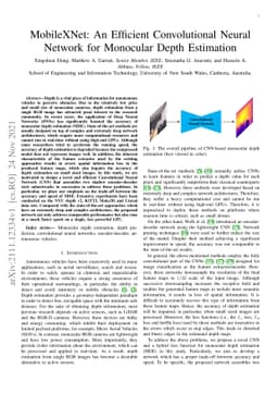 MobileXNet: An Efficient Convolutional Neural Network for Monocular
  Depth Estimation