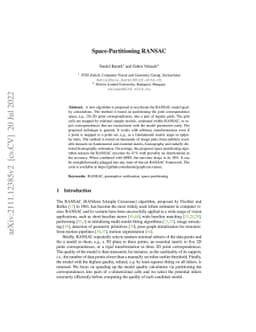 Space-Partitioning RANSAC
