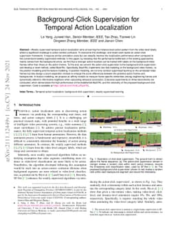 Background-Click Supervision for Temporal Action Localization