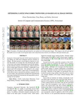 Optimizing Latent Space Directions For GAN-based Local Image Editing