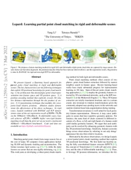 Lepard: Learning partial point cloud matching in rigid and deformable
  scenes