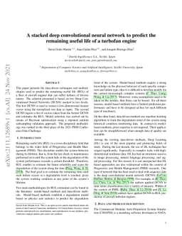 A stacked deep convolutional neural network to predict the remaining
  useful life of a turbofan engine