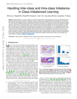 Handling Inter-class and Intra-class Imbalance in Class-imbalanced
  Learning