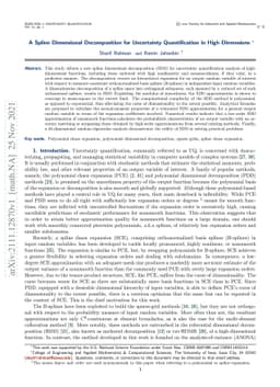 A Spline Dimensional Decomposition for Uncertainty Quantification in
  High Dimensions