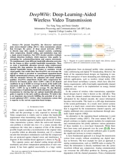 DeepWiVe: Deep-Learning-Aided Wireless Video Transmission