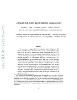 Unravelling multi-agent ranked delegations