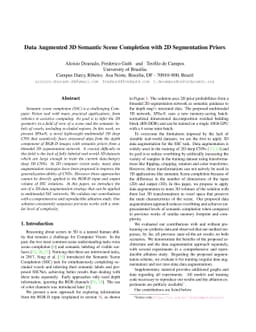 Data Augmented 3D Semantic Scene Completion with 2D Segmentation Priors