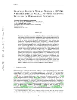 Blaschke Product Neural Networks (BPNN): A Physics-Infused Neural
  Network for Phase Retrieval of Meromorphic Functions