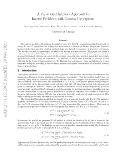 A Variational Inference Approach to Inverse Problems with Gamma
  Hyperpriors