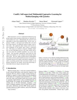 ContIG: Self-supervised Multimodal Contrastive Learning for Medical
  Imaging with Genetics