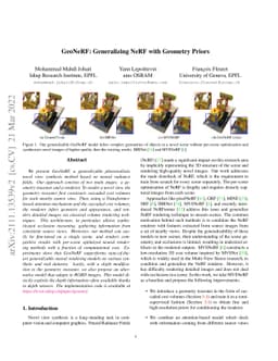 GeoNeRF: Generalizing NeRF with Geometry Priors