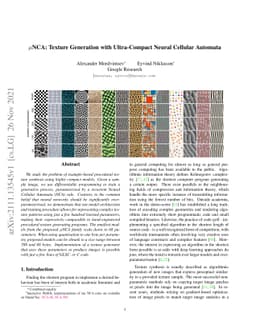 $μ$NCA: Texture Generation with Ultra-Compact Neural Cellular Automata