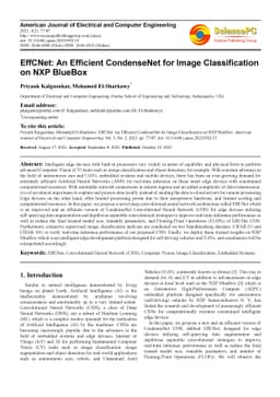 EffCNet: An Efficient CondenseNet for Image Classification on NXP
  BlueBox