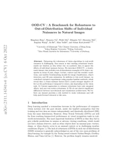 OOD-CV: A Benchmark for Robustness to Out-of-Distribution Shifts of
  Individual Nuisances in Natural Images