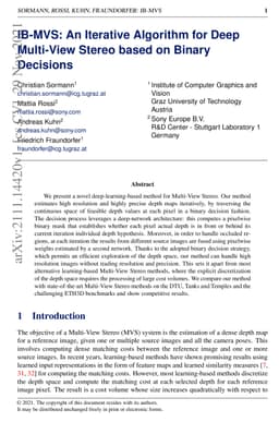 IB-MVS: An Iterative Algorithm for Deep Multi-View Stereo based on
  Binary Decisions