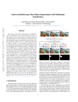 End-to-End Referring Video Object Segmentation with Multimodal
  Transformers