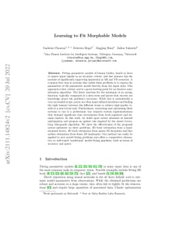 Learning to Fit Morphable Models