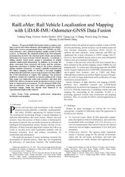 RailLoMer: Rail Vehicle Localization and Mapping with
  LiDAR-IMU-Odometer-GNSS Data Fusion