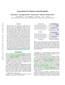Anonymization for Skeleton Action Recognition
