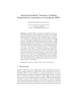 Beyond Periodicity: Towards a Unifying Framework for Activations in
  Coordinate-MLPs