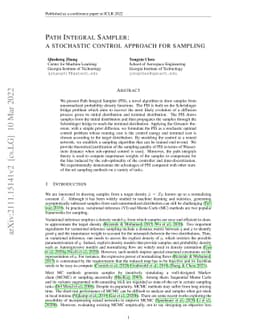 Path Integral Sampler: a stochastic control approach for sampling