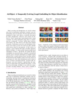AirObject: A Temporally Evolving Graph Embedding for Object
  Identification
