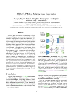 CRIS: CLIP-Driven Referring Image Segmentation