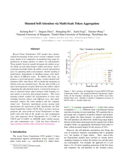 Shunted Self-Attention via Multi-Scale Token Aggregation
