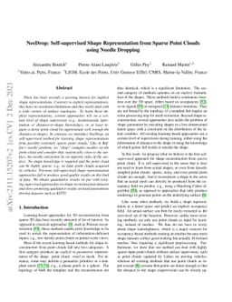 NeeDrop: Self-supervised Shape Representation from Sparse Point Clouds
  using Needle Dropping