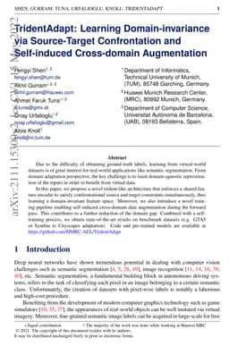TridentAdapt: Learning Domain-invariance via Source-Target Confrontation
  and Self-induced Cross-domain Augmentation