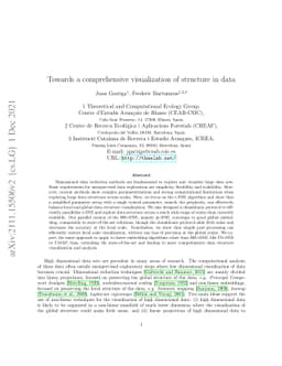 Towards a comprehensive visualization of structure in data