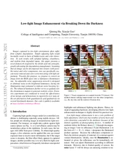 Low-light Image Enhancement via Breaking Down the Darkness