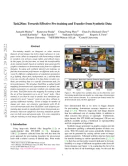 Task2Sim : Towards Effective Pre-training and Transfer from Synthetic
  Data