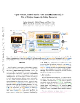 Open-Domain, Content-based, Multi-modal Fact-checking of Out-of-Context
  Images via Online Resources