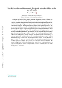 Descriptive vs. inferential community detection in networks: pitfalls,
  myths, and half-truths