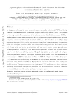 A generic physics-informed neural network-based framework for
  reliability assessment of multi-state systems