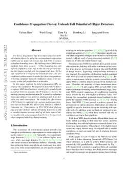 Confidence Propagation Cluster: Unleash Full Potential of Object
  Detectors