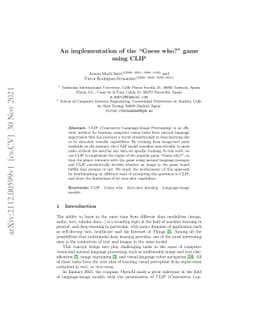 An implementation of the "Guess who?" game using CLIP