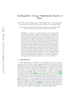 PartImageNet: A Large, High-Quality Dataset of Parts