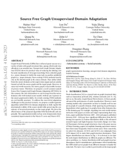 Source Free Unsupervised Graph Domain Adaptation