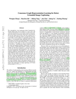 Consensus Graph Representation Learning for Better Grounded Image
  Captioning