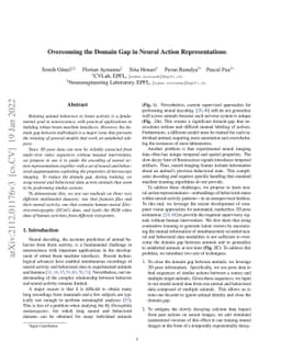 Overcoming the Domain Gap in Neural Action Representations