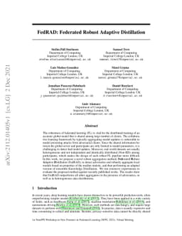 FedRAD: Federated Robust Adaptive Distillation