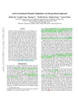 Active Learning for Domain Adaptation: An Energy-Based Approach