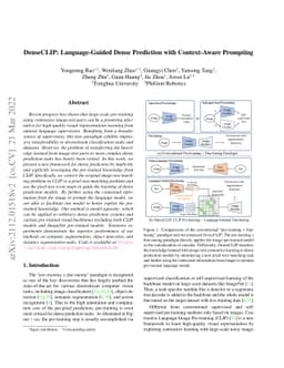 DenseCLIP: Language-Guided Dense Prediction with Context-Aware Prompting